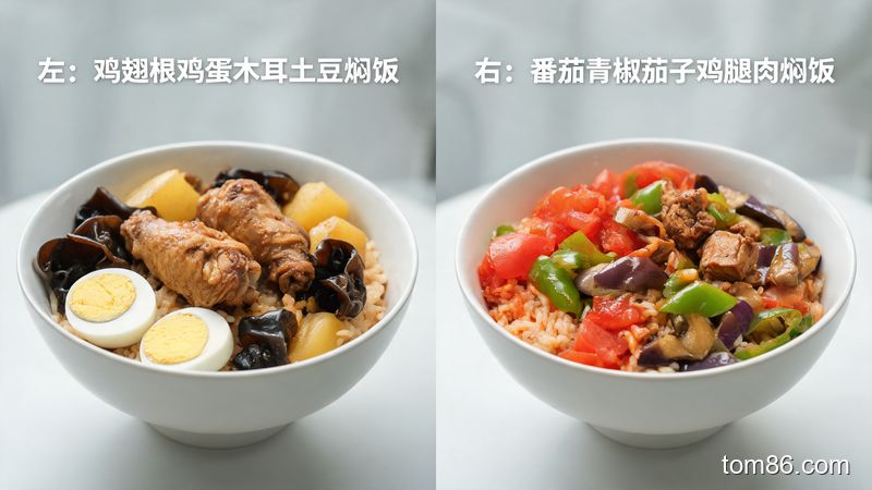 电饭锅一锅出！懒人土豆焖鸡减脂餐,蛋白质+优质碳水都有了,做法超简单