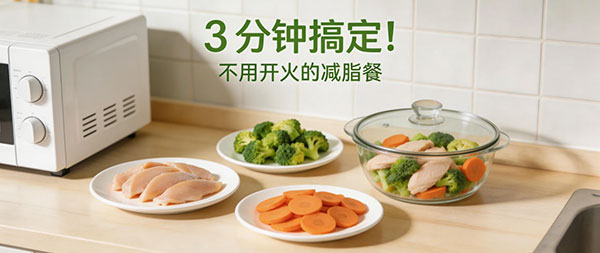 别再水煮一切了！用微波炉做减脂餐,美味又高效