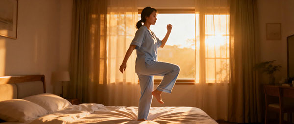 懒人减肥 懒人运动组合拳：晨起 3 式 + 睡前 3 式,全天候提升基础代谢