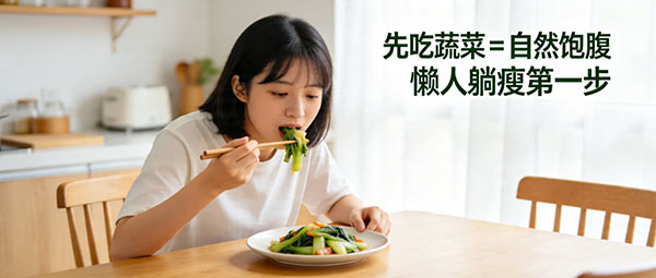 懒人减肥的黄金法则：调整饮食顺序,自然做到少油少盐