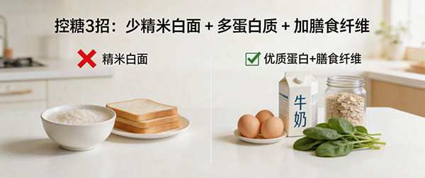 懒人控糖早餐：3 分钟搞定,稳定血糖一上午,告别犯困和暴食！