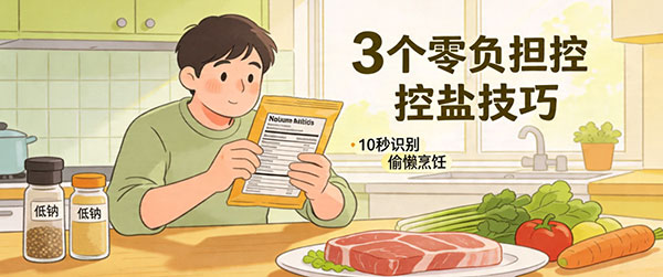 3 个零负担懒人控盐技巧，切断钠摄入