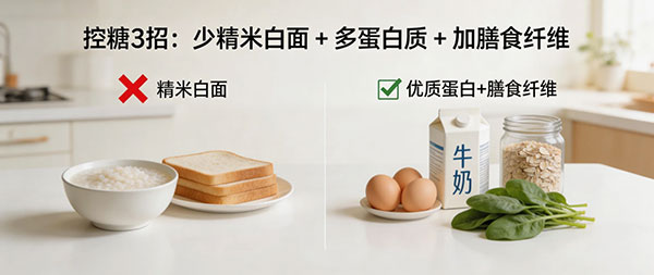 懒人控糖早餐