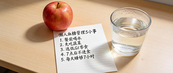 懒人血糖管理行动清单