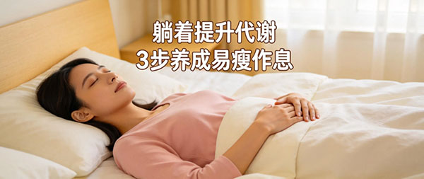 3 步养成易瘦作息