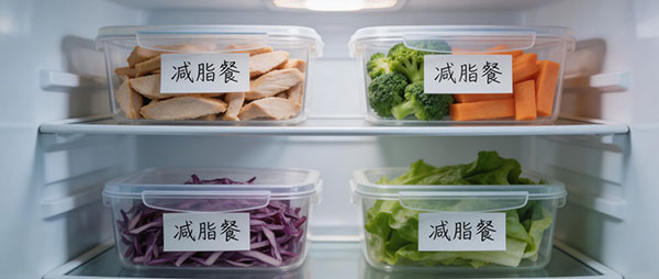 冰箱食材准备减脂餐