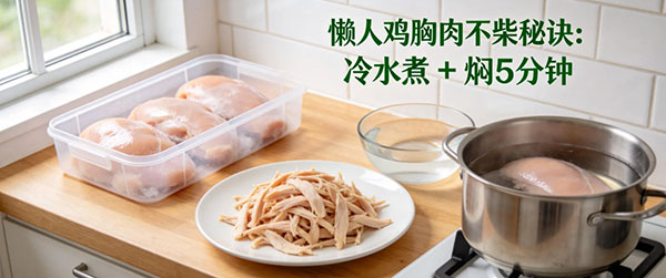 懒人鸡胸肉不柴核心秘诀