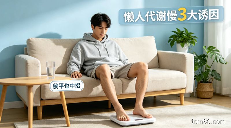 久坐不动瘫沙发，肌肉流失快，代谢自然降