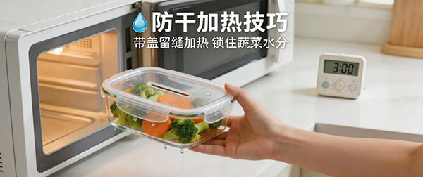 微波炉加热食材需要保持水分